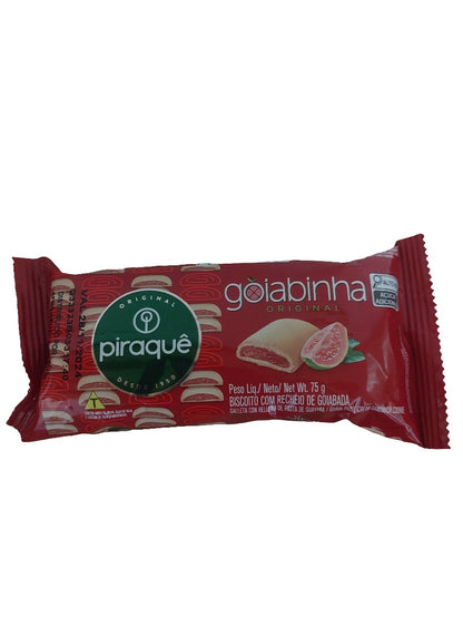 Biscoito Goiabinha original Piraquê 75gr - Hola Brasil