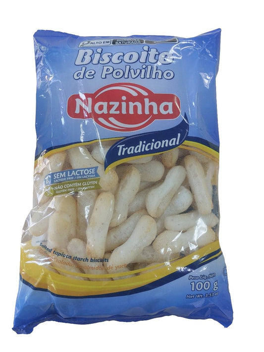 Biscoito Polvilho tradicional Nazinha 100gr - Hola Brasil