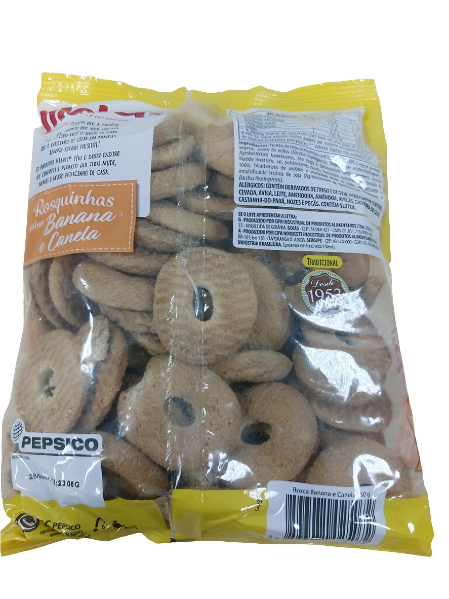 Biscoito Rosquinha Mabel Banana E canela 300g - Hola Brasil