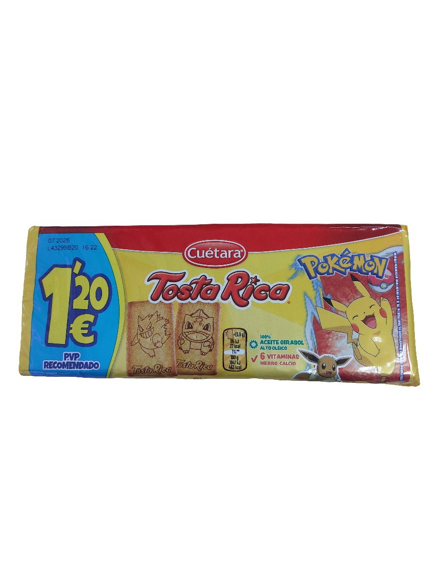 Biscoito Tosta Rica Pokémon 190gr - Hola Brasil