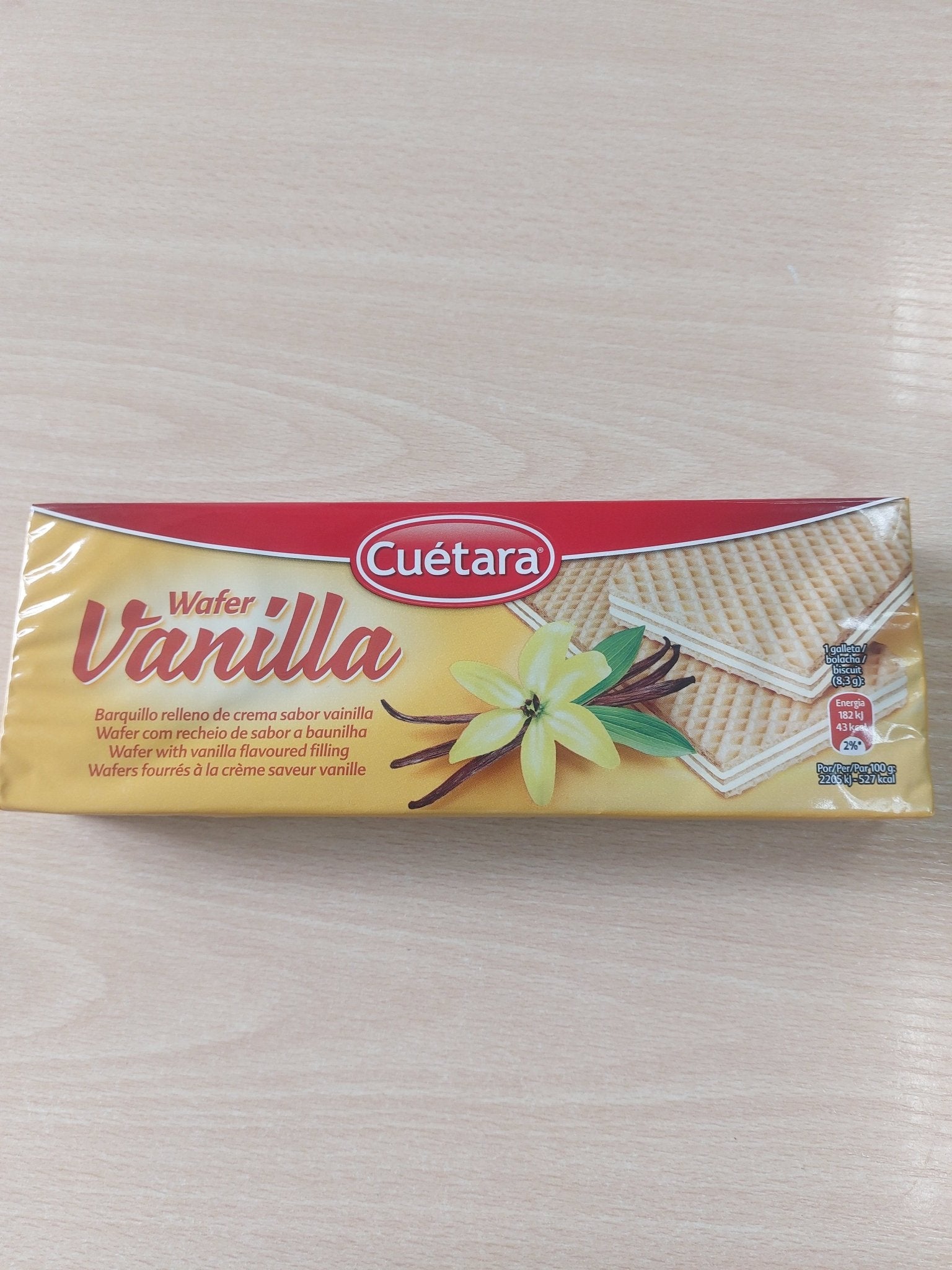 Biscoito Wafer sabor Baunilha - Hola Brasil