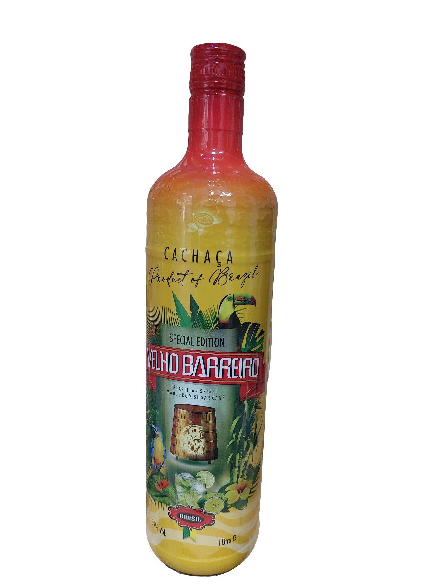 Cachaça Velho Barreiro 1 Litro - Hola Brasil