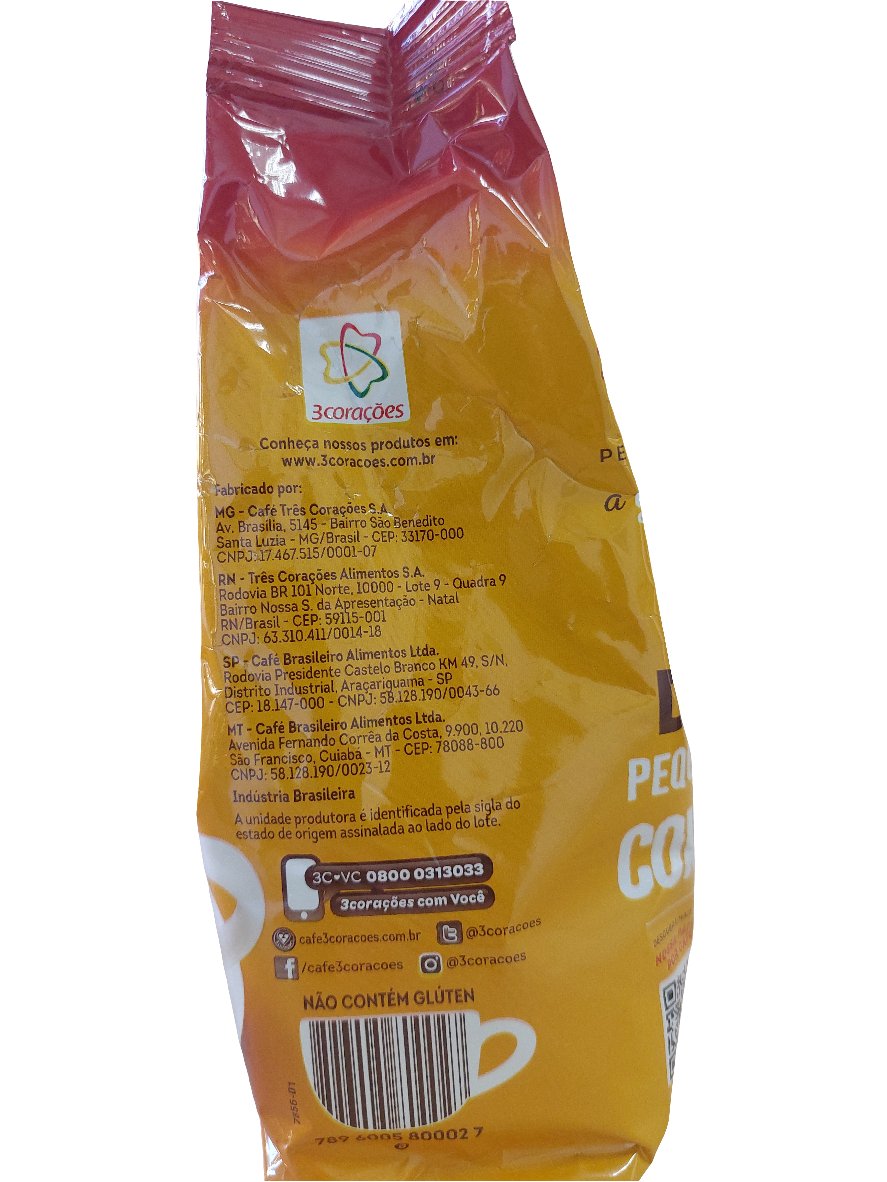 Café 3 Coraçoes Tradicional 250gr - Hola Brasil