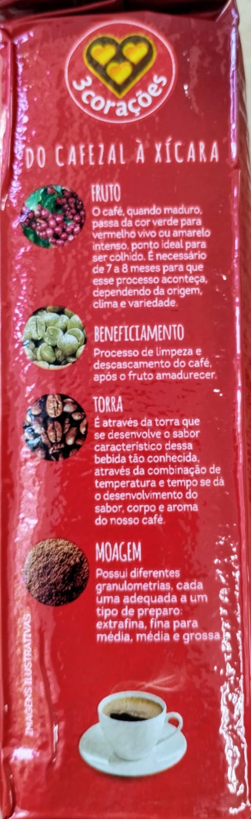 Café Extra Forte 3 Coraçoes 250gr - Hola Brasil