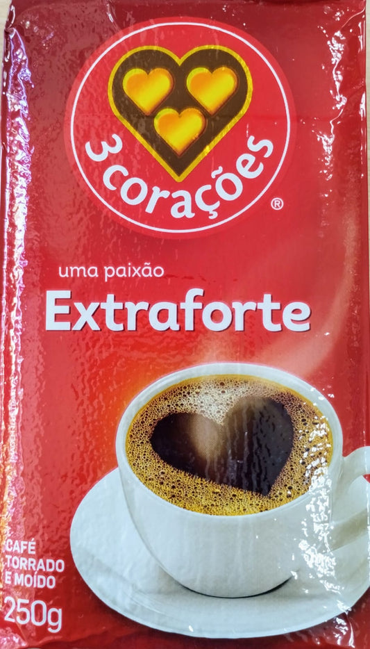 Café Extra Forte 3 Coraçoes 250gr - Hola Brasil