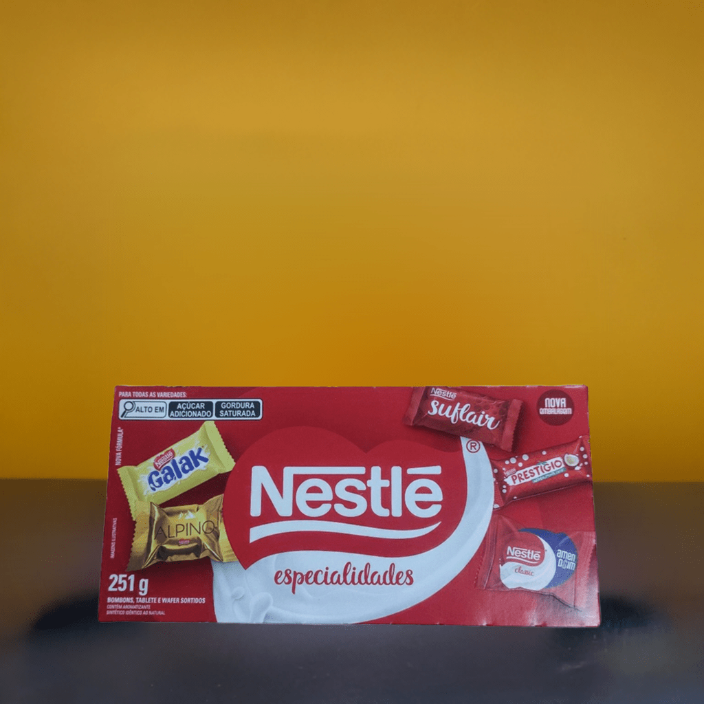 Caixa de bombons especialidades Nestle / Caja de bombones 251g - Hola Brasil