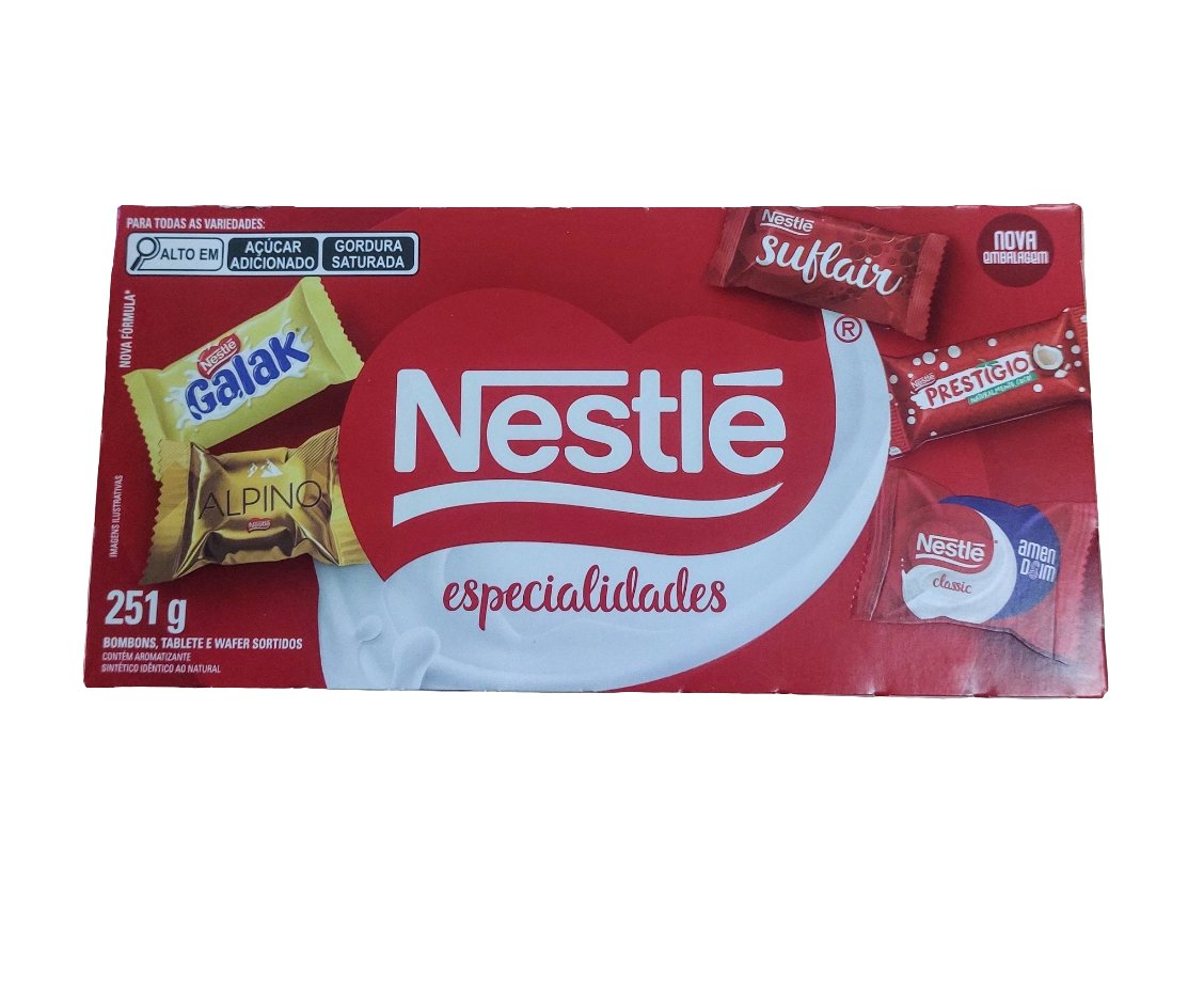 Caixa de bombons especialidades Nestle / Caja de bombones - Hola Brasil