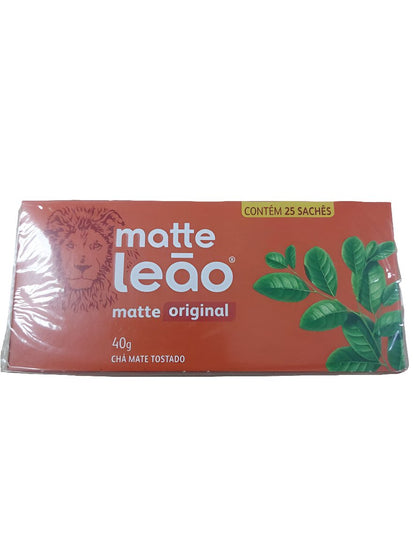 Chá mate leao saquinhos / té mate saquitos 40gr - Hola Brasil