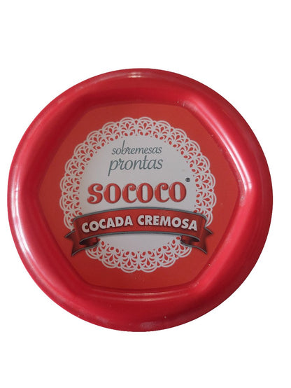 Cocada morena cremosa Sococo 335gr - Hola Brasil