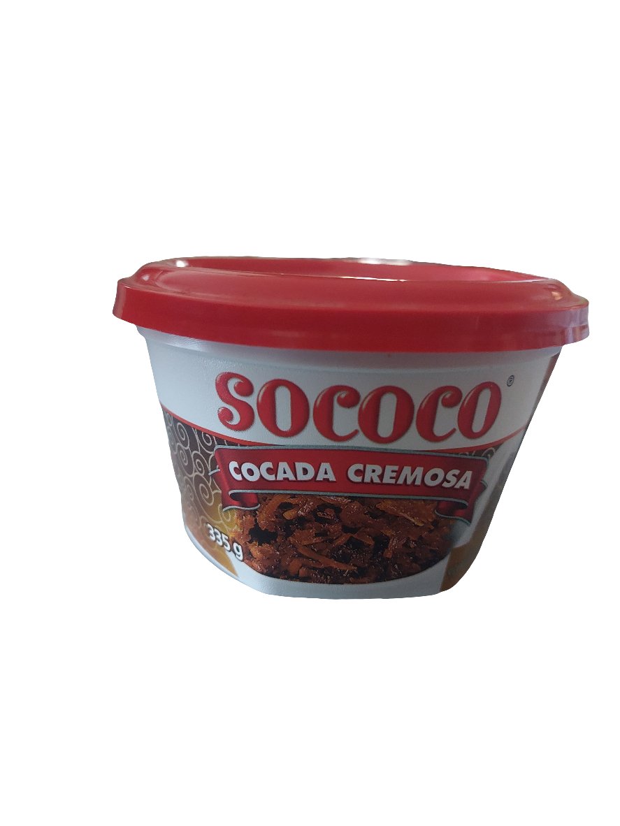 Cocada morena cremosa Sococo 335gr - Hola Brasil