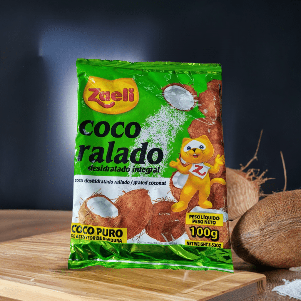 Coco ralado desidratado Integral Zaeli 100gr - Hola Brasil