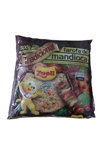 Farofa de Mandioca Tradicional Zaeli 500G - Hola Brasil