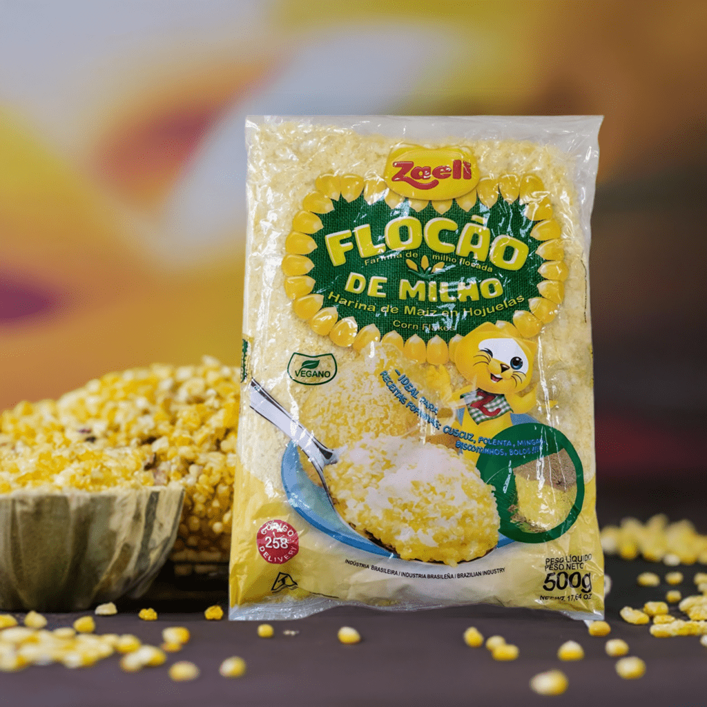 Flocao de milho Zaeli 500gr - Hola Brasil