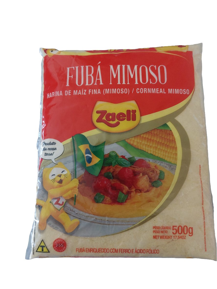 Fubá fino Zaeli 500gr - Hola Brasil