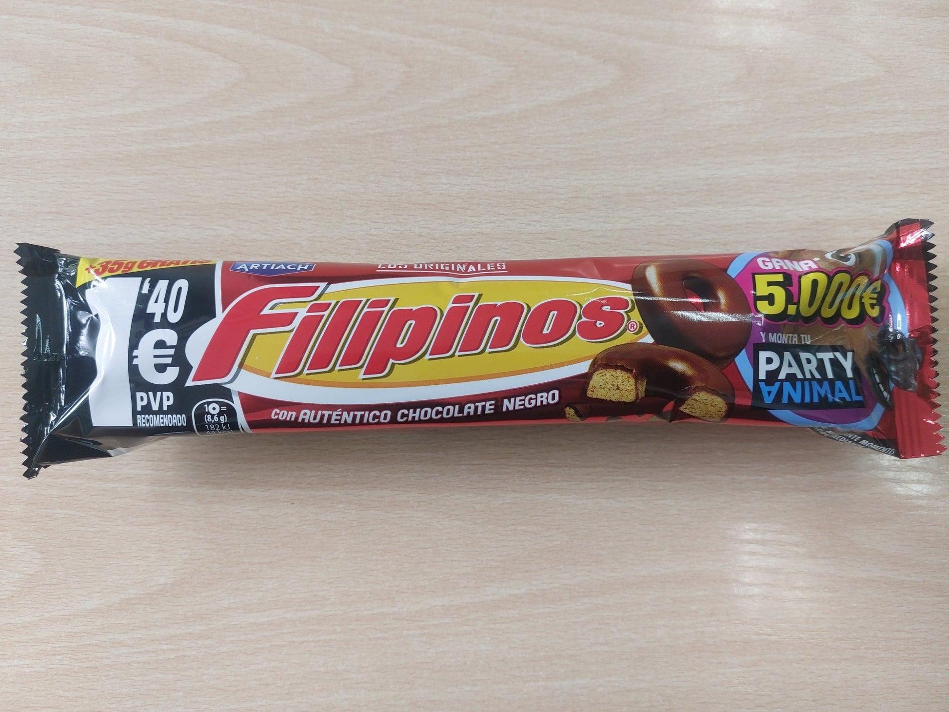 Galleta Filipinos Chocolate 128gr + 35gr gratis - Hola Brasil