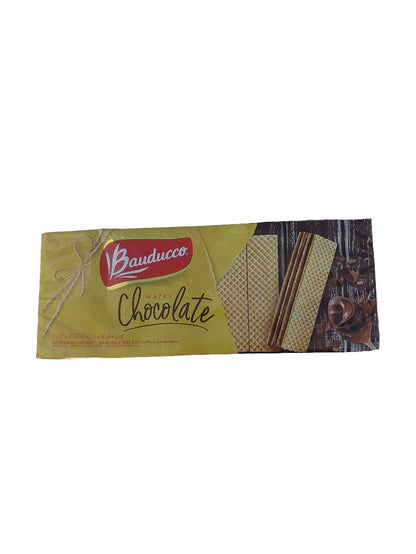 Galleta Wafer chocolate Bauducco 140gr - Hola Brasil