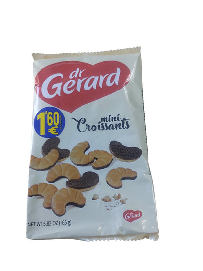 Galletas Dr Gerard mini croissants con chocolate 165gr - Hola Brasil