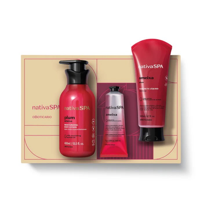 OBoticario Coffret Nativa SPA Set de Regalo Ameixa - Hola Brasil