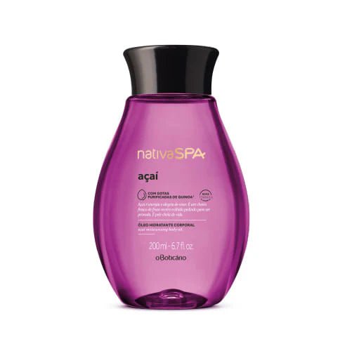 OBoticario Nativa Spa Açaí Aceite Corporal Hidratante, 200ml - Hola Brasil