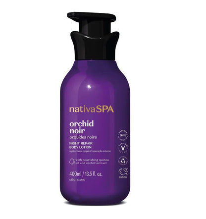 OBoticario Nativa Spa Orquídea Noire Loción Corporal, 400ml - Hola Brasil