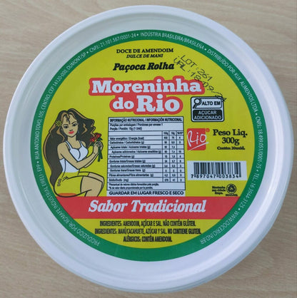 Paçoca rolha Moreninha do Rio 300gr - Hola Brasil