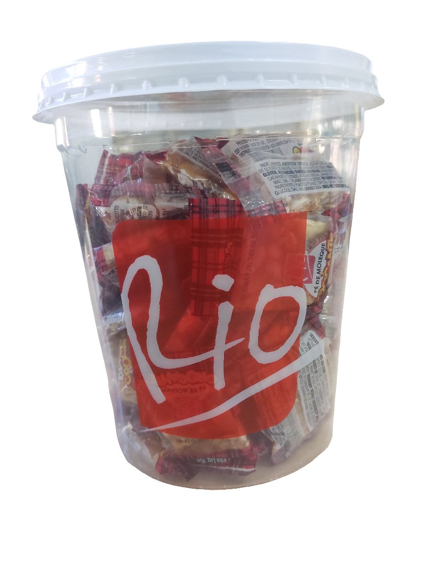 Pé de Moleque Crocante Rio - Pote 50 x 17 g - Hola Brasil