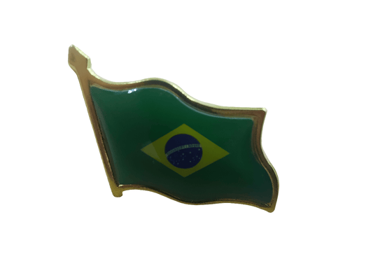 Pin broche bandeira brasil - Hola Brasil