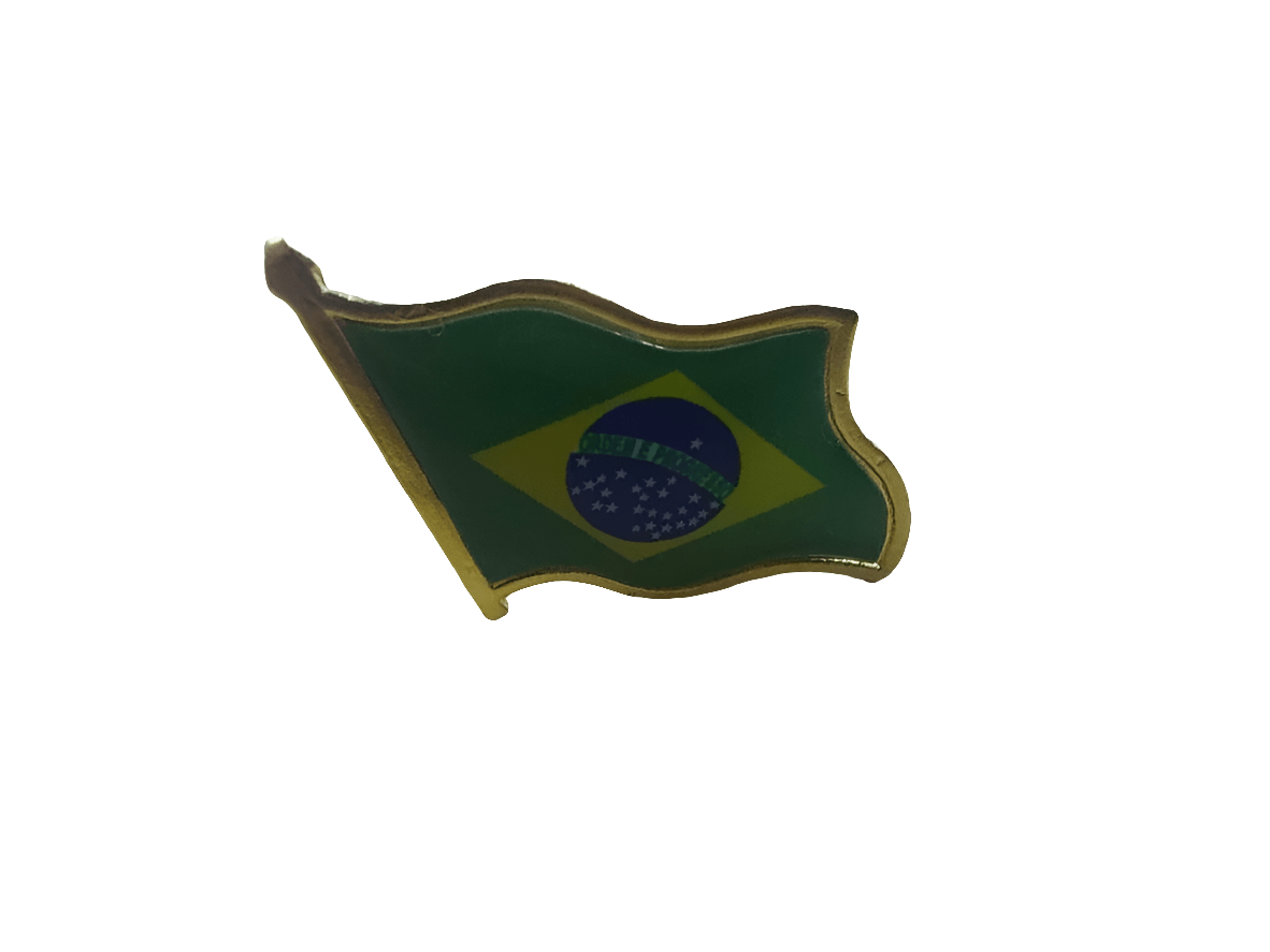 Pin broche bandeira brasil - Hola Brasil