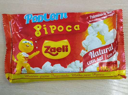 Pipoca de microondas sabor natural Zaeli 100gr - Hola Brasil