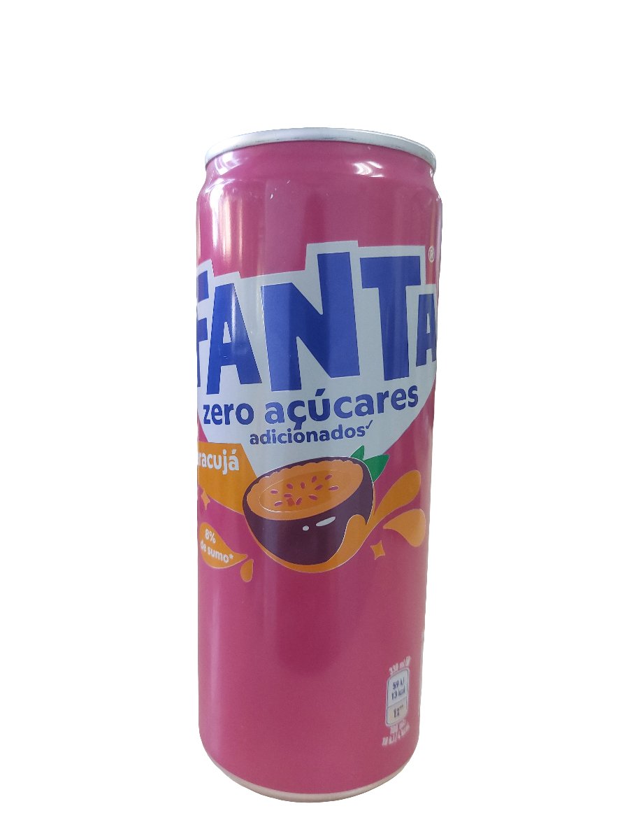 Refrigerante Fanta Maracujá Zero Açúcar LATA 330ml - Hola Brasil