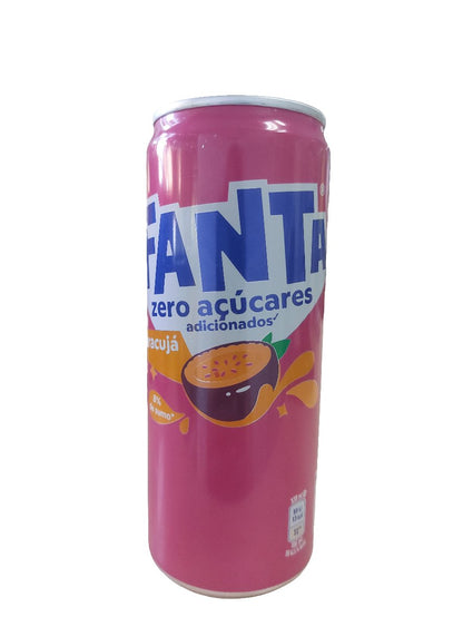 Refrigerante Fanta Maracujá Zero Açúcar LATA 330ml - Hola Brasil