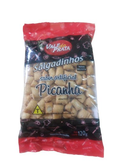 Salgadinhos sabor Picanha Vale do Prata 120gr - Hola Brasil