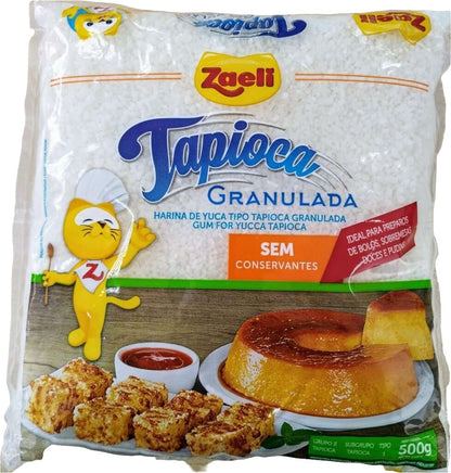 Tapioca granulada Zaeli 500gr - Hola Brasil