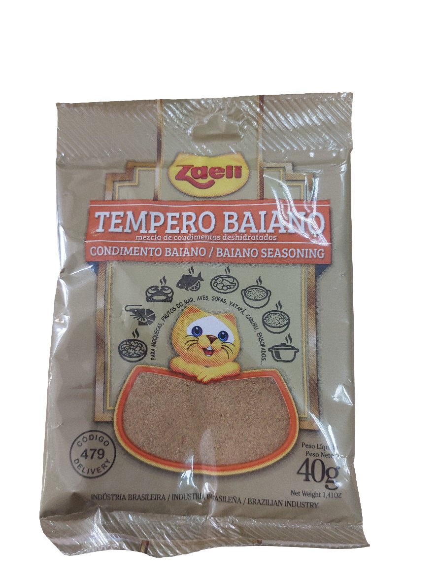 Tempero Baiano Zaeli 40g - Hola Brasil