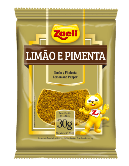 Tempero Limao e Pimenta Zaeli 30gr - Hola Brasil